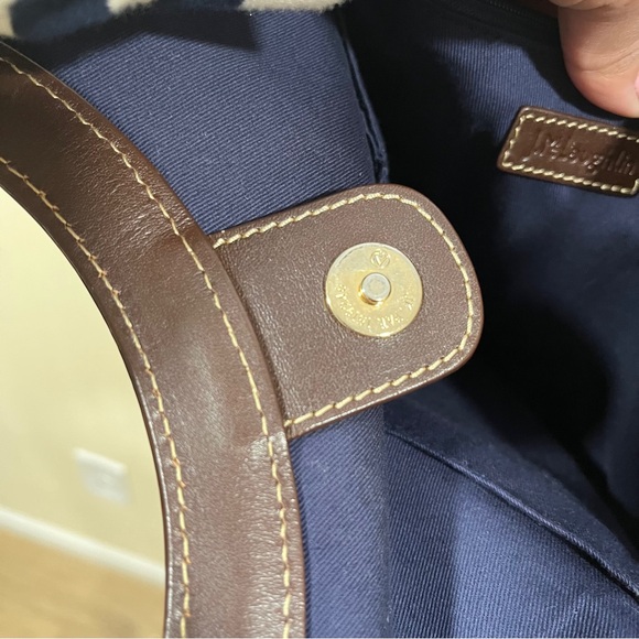 RARE J. McLaughlin Tartan Handbag Vintage Wool /Leather plaid Handbag - Picture 13 of 15